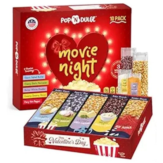 Valentines Day Gifts Movie Night Popcorn Gift Set